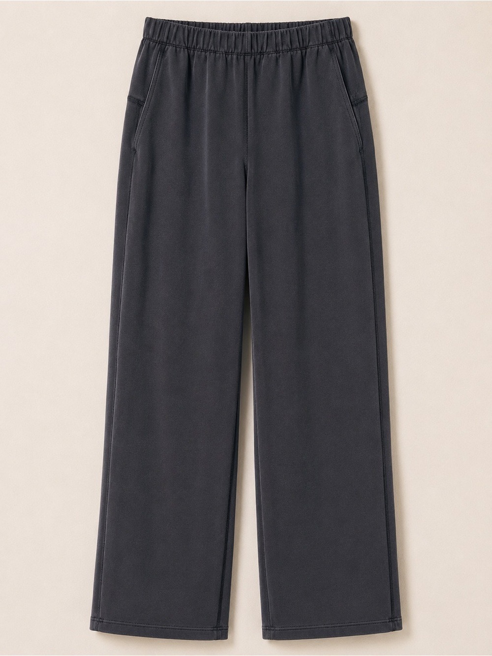 Lululemon Gray Softstreme High Rise Straight Leg Cropped Pants Size 2 - Picture 4 of 10